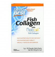 Doctor's Best, Fish Collagen with Naticol, Fischkollagen mit Naticol, 5 g, 30 Pulverpackungen