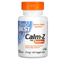 Doctor's Best, Calm-Z with Zembrin, 25 mg, 60 Veggie Caps
