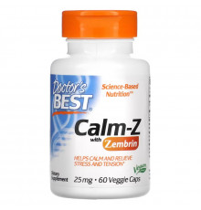 Doctor's Best, Calm-Z with Zembrin, 25 mg, 60 Veggie Caps