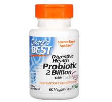 Doctor's Best, Digestive Health, Probiotic with LactoSpore, 2 Billion, 60 Veggie Caps