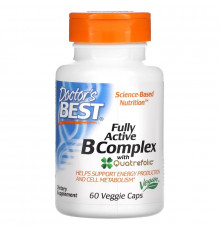Doctor's Best, Fully Active B Complex with Quatrefolic, 60 Veggie Caps
