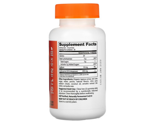 Doctor's Best, CoQ10 Gummies, Mango Madness, 100 mg, 60 Gummies Doctor's Best, CoQ10 Gummies, Mango Madness, 100 mg, 60 Gummies