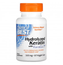 Doctor's Best, Hydrolyzed Keratin, 500 mg, 60 Veggie Caps