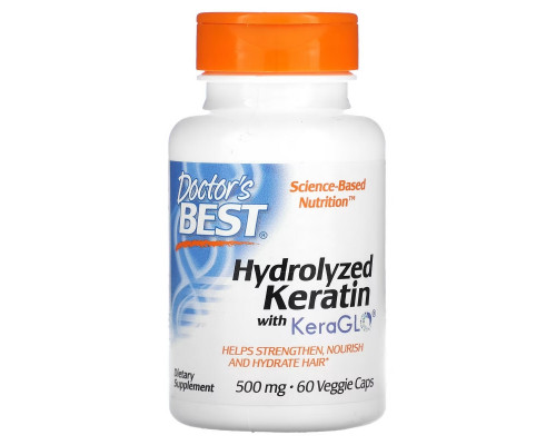 Doctor's Best, Hydrolyzed Keratin, 500 mg, 60 Veggie Caps Doctor's Best, Hydrolyzed Keratin, 500 mg, 60 Veggie Caps