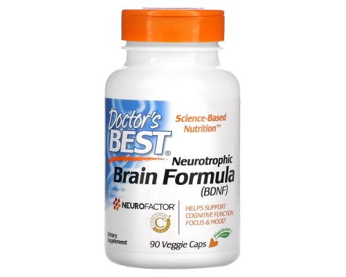 Doctor's Best, Neurotrophic Brain Formula (BDNF), 90 Veggie Caps Doctor's Best, Neurotrophic Brain Formula (BDNF), 90 Veggie Caps