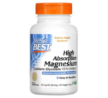 Doctor's Best, High Absorption Magnesium, 52.5 mg, 120 Veggie Caps