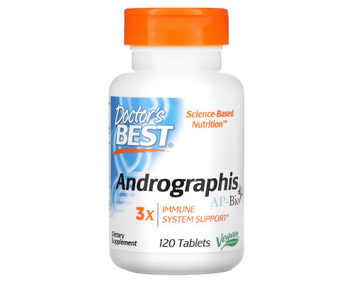 Doctor's Best, Andrographis Ap-Bio, 120 таблеток Doctor's Best, Andrographis Ap-Bio, 120 таблеток