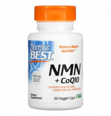 Doctor's Best, NMN 150 mg + CoQ10 50 mg, 60 Veggie Caps