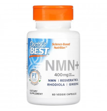 Doctor's Best, NMN+, 200 mg, 60 Veggie Capsules