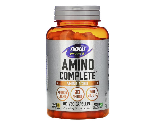 NOW Foods, Sports, Amino Complete, Amino Acids, 120 Veg Capsules NOW Foods, Sports, Amino Complete, Amino Acids, 120 Veg Capsules
