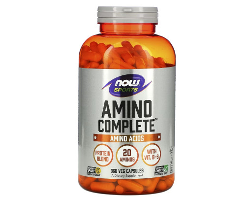 Now Foods, Sports, Amino Complete, 360 капсул Now Foods, Sports, Amino Complete, 360 капсул