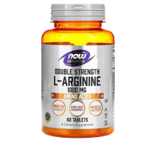 NOW Foods, Double Strength L-Arginine, 1,000 mg, 60 Tablets
