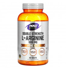 NOW Foods, Sports, Double Strength L-Arginine, 1,000 mg, 180 Tablets