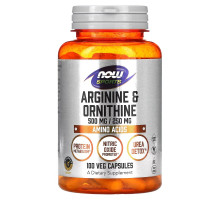 NOW Foods, Sports, Arginine & Ornithine, 100 Veg Capsules