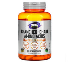 Now Foods, Спортивное питание с содержанием аминокислот с разветвленной цепью, 120 капсул