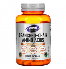 Now Foods, Спортивное питание с содержанием аминокислот с разветвленной цепью, 120 капсул
