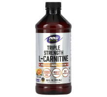 NOW Foods, Sports, Triple Strength L-Carnitine Liquid, Citrus, 3,000 mg, 16 fl oz (473 ml)