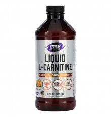 NOW Foods, Sports, Liquid L-Carnitine, Citrus, 1,000 mg, 16 fl oz (473 ml)