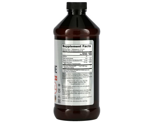 Now Foods, Жидкий L-Карнитин, со вкусом тропических фруктов, 100 мг, 16 жидких унций (473 мл) Now Foods, Жидкий L-Карнитин, со вкусом тропических фруктов, 100 мг, 16 жидких унций (473 мл)
