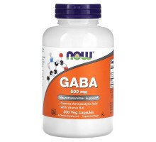 Now Foods, ГАМК, 500 мг, 200 капсул