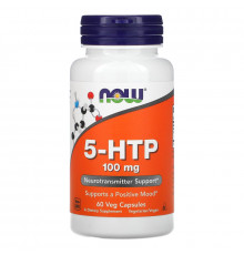 Now Foods, 5-HTP, 100 мг, 60 вегетарианских капсул