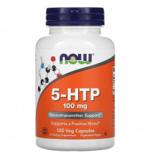 Now Foods, 5-HTP, 100 мг, 120 растительных капсул