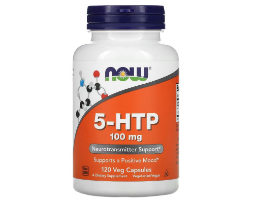 Now Foods, 5-HTP, 100 мг, 120 растительных капсул Now Foods, 5-HTP, 100 мг, 120 растительных капсул