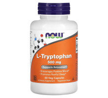NOW Foods, L-Tryptophan, 500 mg, 60 Veg Capsules