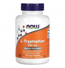 Now Foods, L-триптофан, 500 мг, 120 Капсул