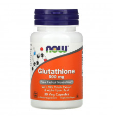 Now Foods, Glutathione 500mg, 30 Veg Caps