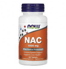 Антиоксиданты NAC, 1,000 mg, 60 Tablets