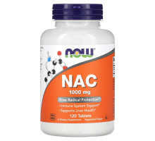 Now Foods, NAC, 1000 мг, 120 таблеток