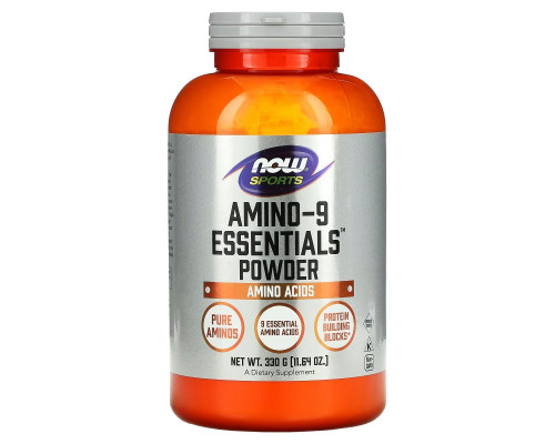 Now Foods, Sports, порошок Amino-9 Essentials, 11,64 унции (330 г) Now Foods, Sports, порошок Amino-9 Essentials, 11,64 унции (330 г)