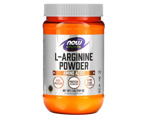 Now Foods, Порошок L-аргинин, 1 фунт (454 g) Now Foods, Порошок L-аргинин, 1 фунт (454 g)