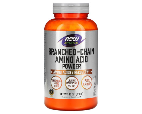 Now Foods, Sports, порошок аминокислот с разветвленной цепью, 340 г Now Foods, Sports, порошок аминокислот с разветвленной цепью, 340 г