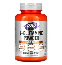 NOW Foods, Sports, L-глютамин в порошке, 170 г (6 унций)