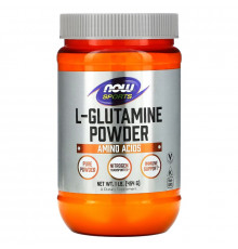 Now Foods, Порошок L-глутамина, 1 фунт (454 г)