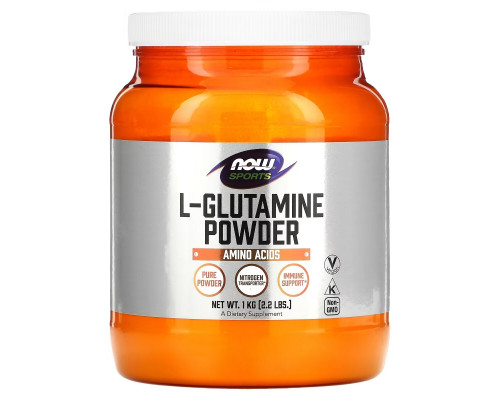 Now Foods, Спорт, L-глютамин, порошок, 35,3 унций (1 кг) Now Foods, Спорт, L-глютамин, порошок, 35,3 унций (1 кг)