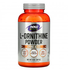 Now Foods, Чистый порошок L-орнитина, 8 унций (227 г)