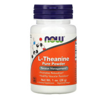Now Foods, L-Теанин, Чистый Порошок, 1 унции (28 г)