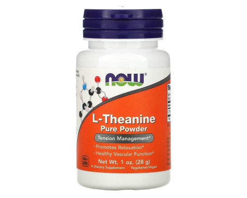 Now Foods, L-Теанин, Чистый Порошок, 1 унции (28 г) Now Foods, L-Теанин, Чистый Порошок, 1 унции (28 г)