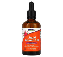 Now Foods, Жидкий витамин D-3, 2 жидкие унции (60 мл)