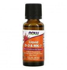 Now Foods, Liquid D-3 & MK-7, 1 fl oz (30 ml)