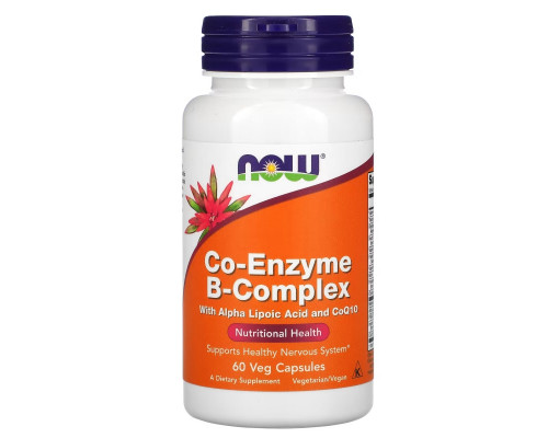 Now Foods, Now Foods, CO-ENZYME B-COMPLEX, 60 Vcaps Now Foods, Now Foods, CO-ENZYME B-COMPLEX, 60 Vcaps