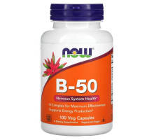 Now Foods, B-50, 100 растительных капсул