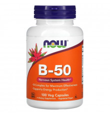 Now Foods, B-50, 100 растительных капсул