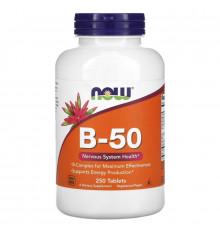 Now Foods, B-50, 250 таблеток