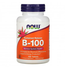 Now Foods B-100 с замедленным высвобождением 100 таблеток