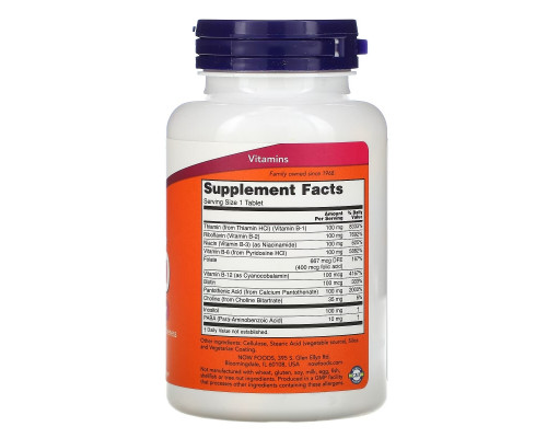 Now Foods B-100 с замедленным высвобождением 100 таблеток Now Foods B-100 с замедленным высвобождением 100 таблеток