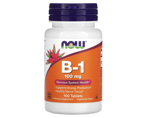 Now Foods, B-1, 100 мг, 100 таблеток Now Foods, B-1, 100 мг, 100 таблеток